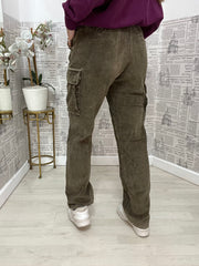 Pantalone a costine rifle