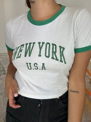 T-Shirt Crop NY