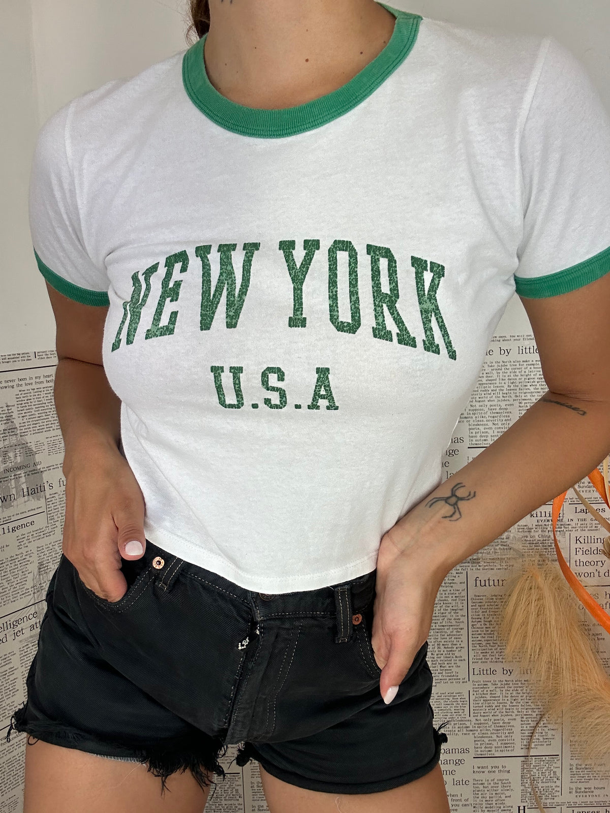 T-Shirt Crop NY