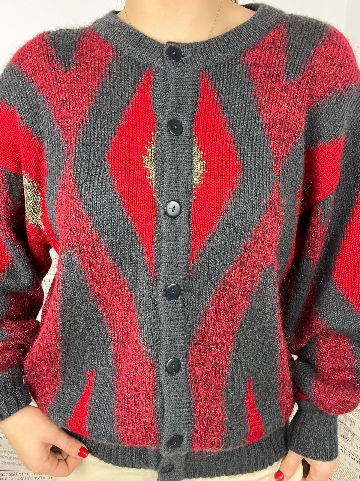 Cardigan Rosso