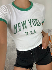 T-Shirt Crop NY